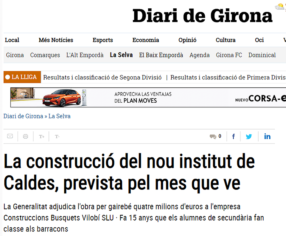 construcción obra pública Girona